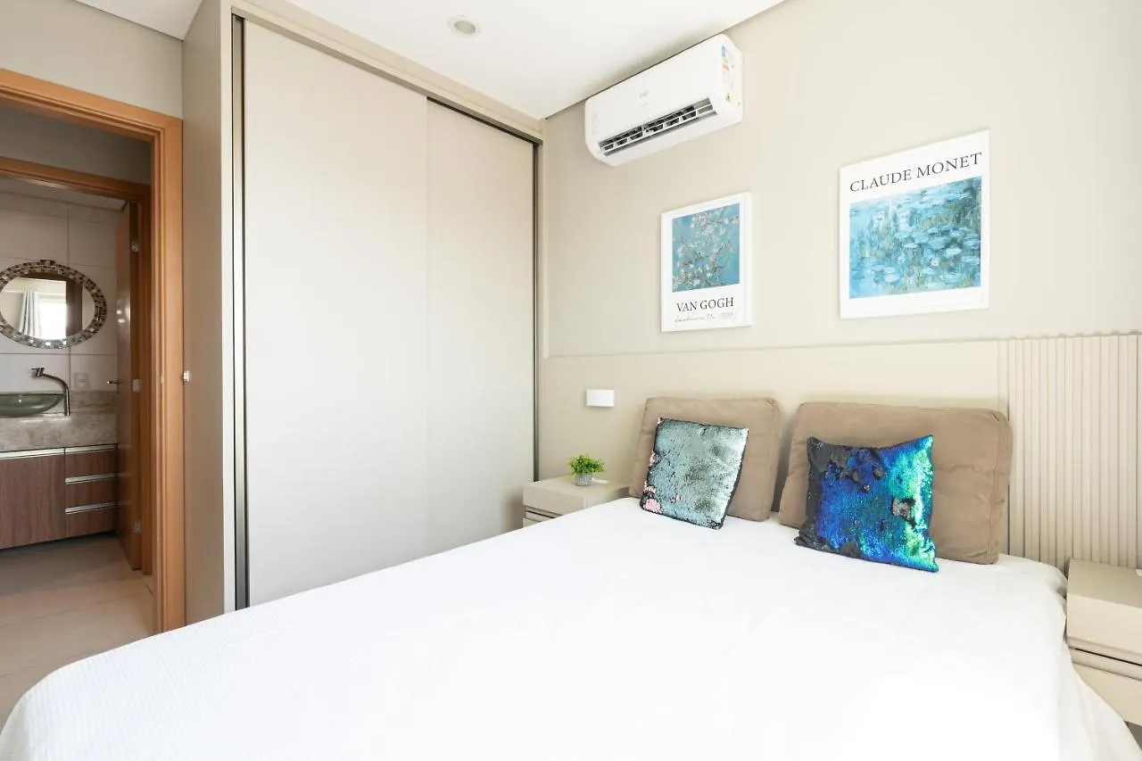 Apartamento 3 Quartos Com Vista Mar Deslumbrante, Ar-Condicionado, Wi-Fi, Cozinha Completa, Condominio Home Club Com Piscina, Sauna, Academia, Quadra De Esportes Playground Infantil, Salao De Jogos E Mini Mercado A 40M Da Praia E 1400M Do Beto Carrei Penha  Brazil